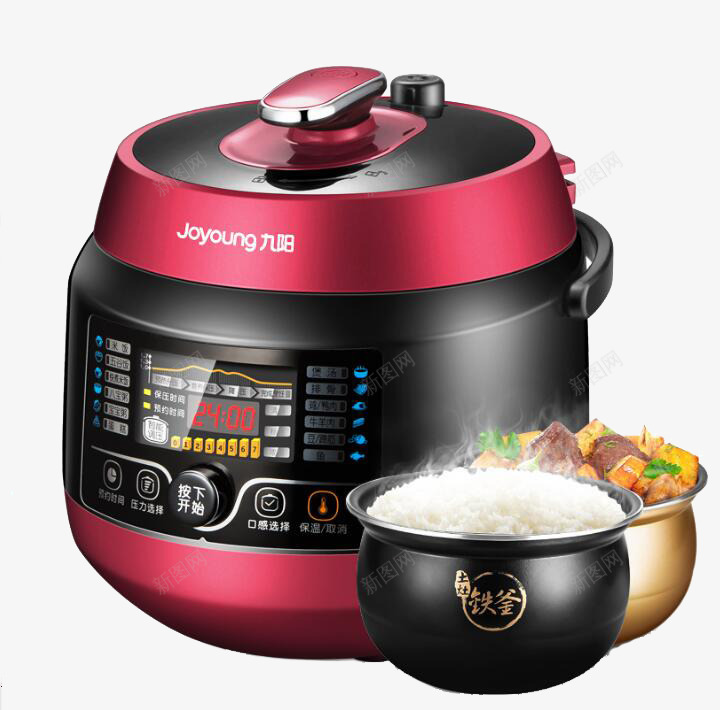 九阳Y50C10电压力锅png免抠素材_88icon https://88icon.com 双胆 家用 高压