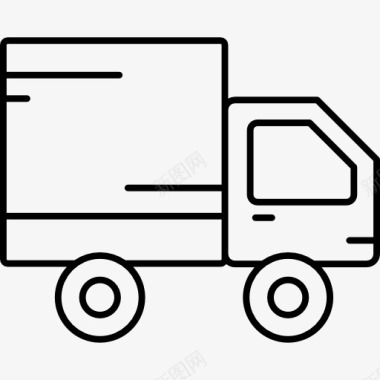 送货卡车卡车运送图标图标