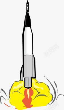 创意火箭升空图标图标