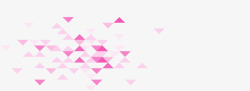 粉红三角形漂浮几何体漂浮装饰素材