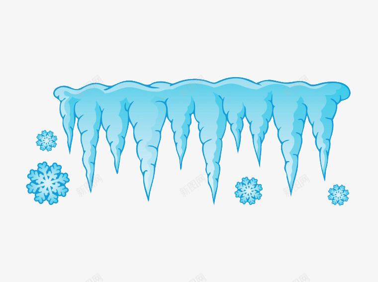 蓝色冰柱png免抠素材_88icon https://88icon.com 冬天 冬季 冰柱 冰锥 卡通冰柱 卡通冰锥 寒冬