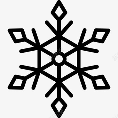 冬天雪地靴Snowflake图标图标