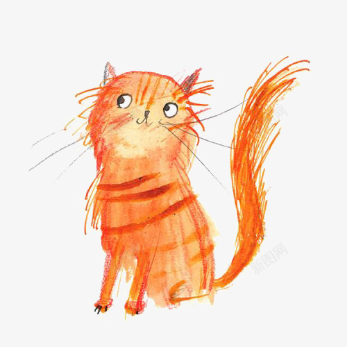 涂鸦小猫png免抠素材_88icon https://88icon.com 动物 卡通 宠物 手绘 插画 猫咪