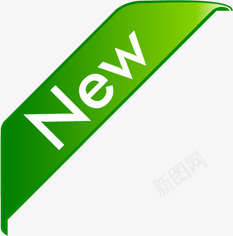 新品绿色渐变新品图标图标