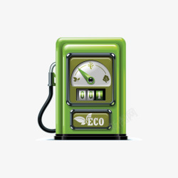 绿色的加油机器素材
