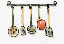卡通图图示厨房用具图标高清图片