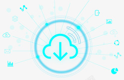 云安全装饰科技云安全图标高清图片