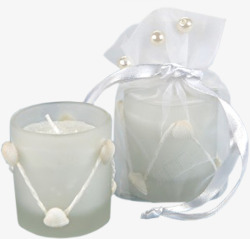 白色婚庆装饰蜡烛素材