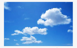清新风景插图蓝天空白云高清图片