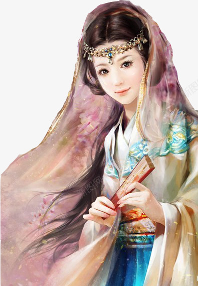 头戴纱巾珠宝装饰美女png免抠素材_88icon https://88icon.com 头戴 珠宝 纱巾 美女 装饰