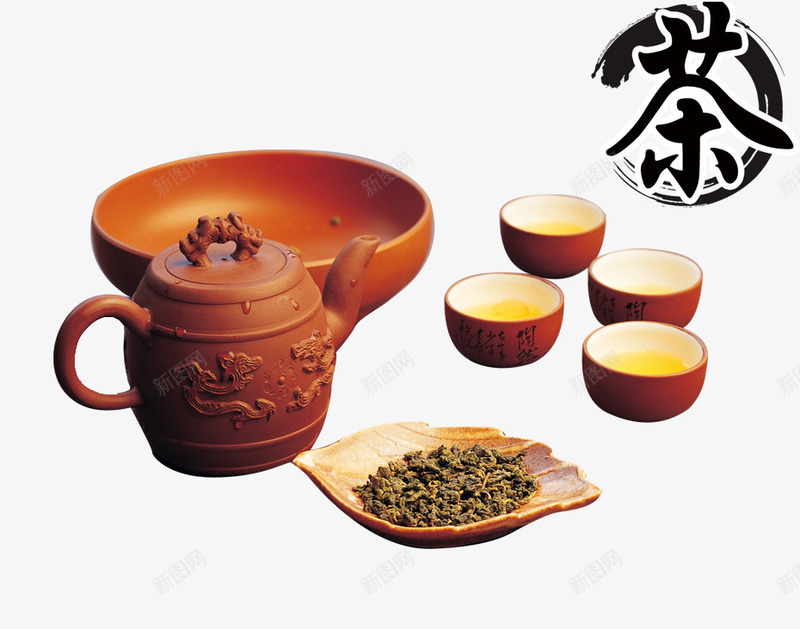 古代茶具装饰效果png免抠素材_88icon https://88icon.com 优雅 免费下载 古典海报背景 古风格 海报装饰效果 精致 茶壶 茶杯 装饰效果