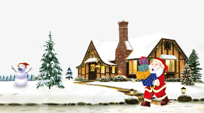 圣诞节节日psd免抠素材_88icon https://88icon.com 下雪 促销 冬季 圣诞 圣诞树 圣诞老人 圣诞节 圣诞节节日素材 大促 天猫 活动 派送礼物 海报 淘宝 节日 过节 雪人