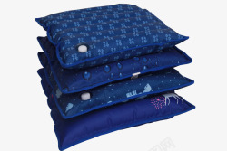 蓝色气垫枕头素材