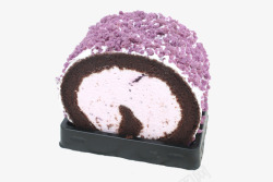 蓝莓蛋糕卷粒粒脆素材
