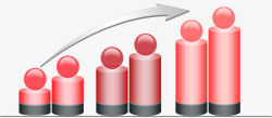 创意砝码柱状图素材
