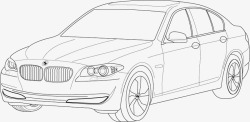 BMW宝马5系矢量图高清图片
