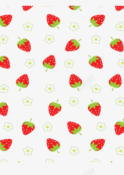 草莓朵朵背景素材