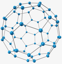 材料科学蓝色纳米分子高清图片