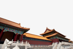 墙檐中国北京大气故宫一角高清图片