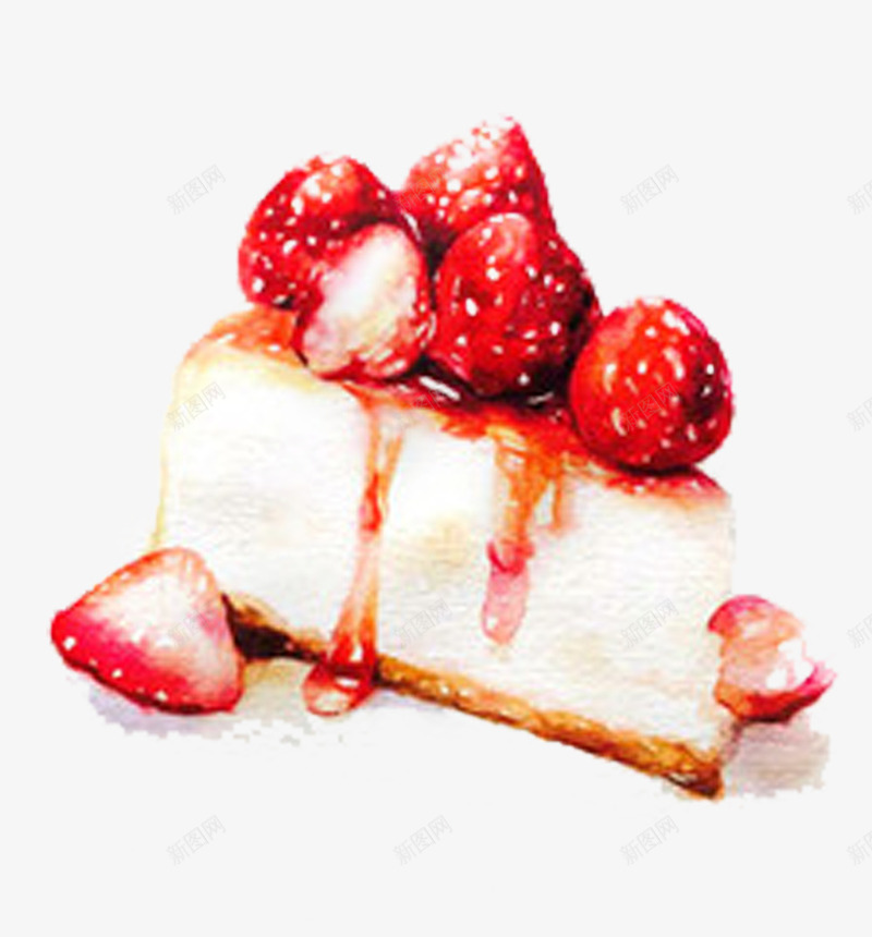 草莓提拉米苏png免抠素材_88icon https://88icon.com 手绘 提拉米苏 果酱 水果 糕点 草莓 蛋糕