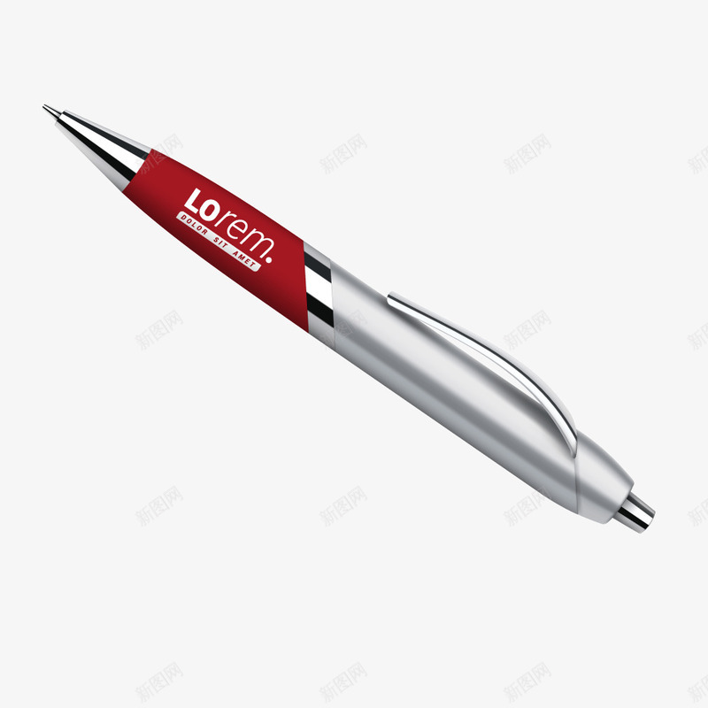 红色高端商务写字笔png免抠素材_88icon https://88icon.com 写字笔 商务 商务红色 红色 高端