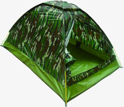 迷彩绿色帐篷素材