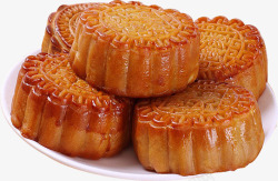 中秋节黄色月饼素材