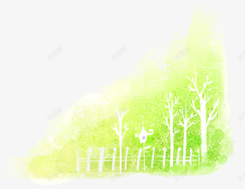 合成创意水彩风格森林树木png免抠素材_88icon https://88icon.com 创意 合成 树木 森林 水彩 风格