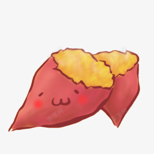 卡通手绘微笑的烤红薯插画png免抠素材_88icon https://88icon.com 冬天 卡通 可爱 微笑 手绘 插画 烤红薯 红薯 红薯卡通 美味 设计