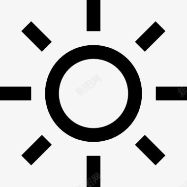 光照太阳图标图标
