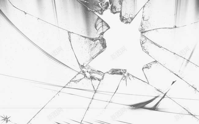 破碎的玻璃png免抠素材_88icon https://88icon.com 破碎纹理 碎玻璃效果 裂纹 通透感