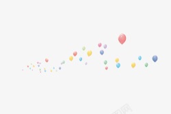 漂浮的气球素材