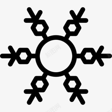 冷暖色调Snowflake图标图标