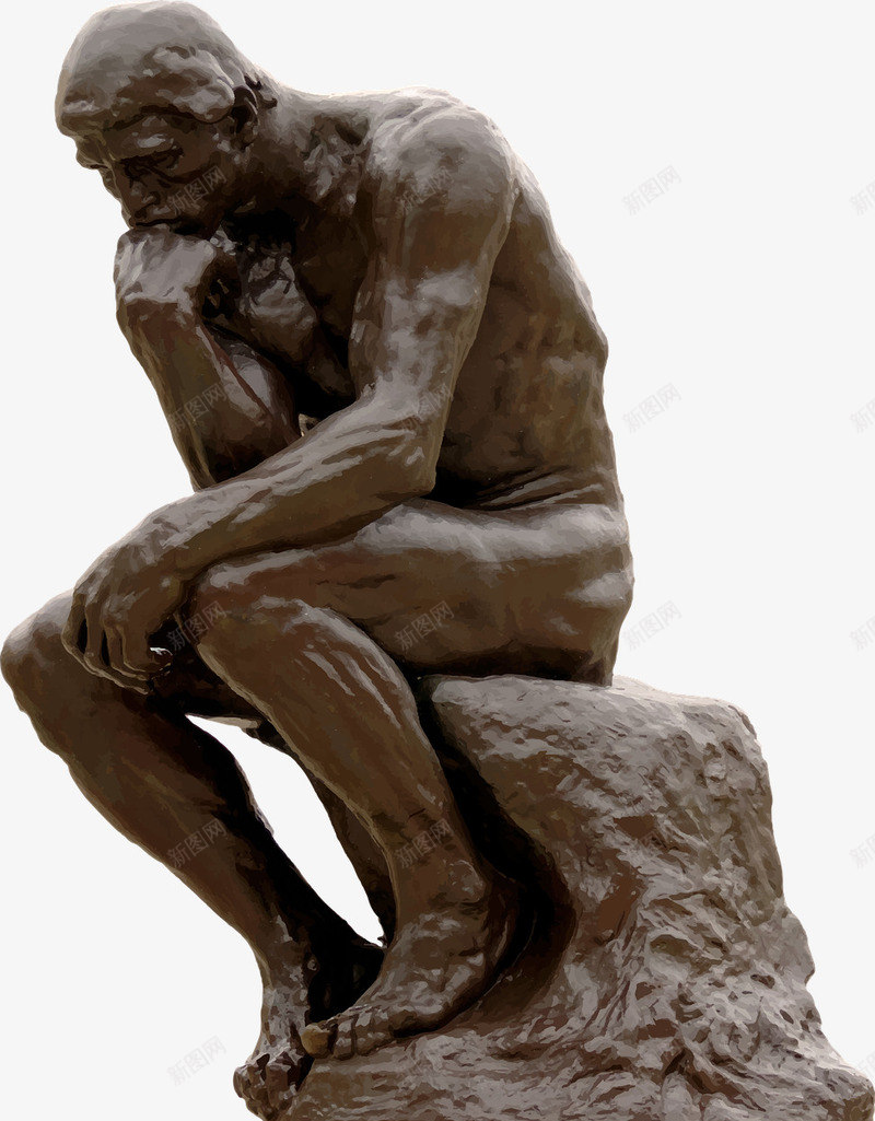 思想者青铜雕塑png免抠素材_88icon https://88icon.com 伟大的沉思着艺术雕塑 哲学 模型 法国 男子 艺术 著名 雕塑 青铜