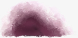 紫色水墨涂鸦手绘人物素材
