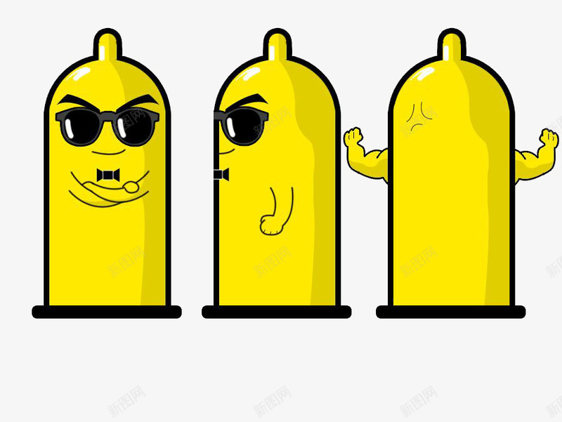透明卡通避孕套png免抠素材_88icon https://88icon.com 卡通 平面 设计 避孕套 避孕套卡通 高清