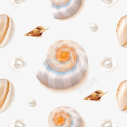 手绘蜗牛壳素材