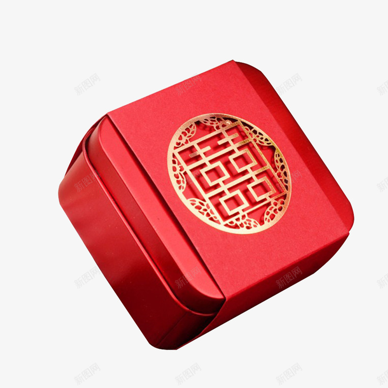 红色喜糖包装盒子png免抠素材_88icon https://88icon.com 喜糖 婚庆喜糖 婚庆道具 盒子 礼盒 糖盒 糖盒设计