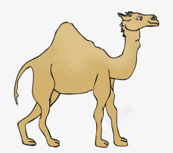 简洁沙漠骆驼素材