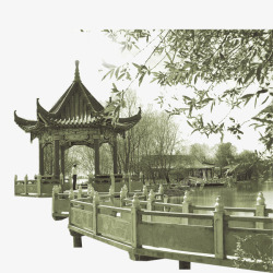 中式亭子中式园林高清图片