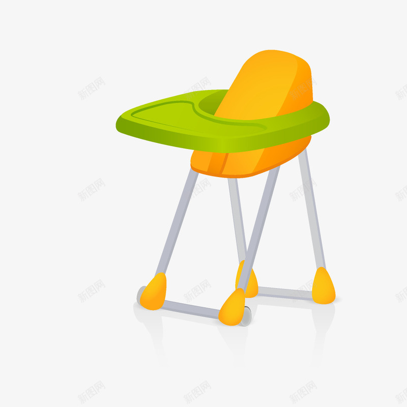 卡通宝宝餐椅图案png免抠素材_88icon https://88icon.com 卡通 宝宝用品 彩色餐椅 手绘图 椅子 餐椅