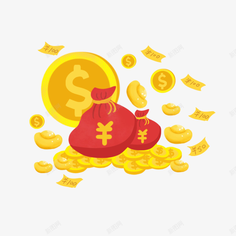 双十一金币元宝png免抠素材_88icon https://88icon.com 元宝 双十一 多元宝 红包 金币