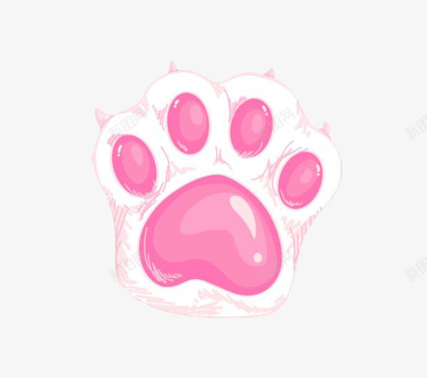 粉色可爱猫爪子png免抠素材_88icon https://88icon.com 可爱 爱心 猫爪子 粉色