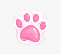 猫爪子粉色可爱猫爪子高清图片