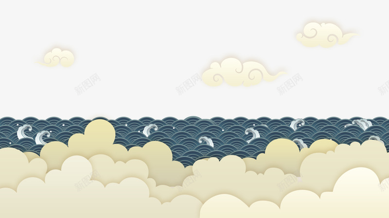 云朵波纹和风花纹png免抠素材_88icon https://88icon.com PNG素材 云朵 和风 和风花纹 波纹 花纹