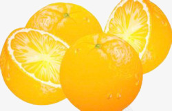 橘黄色橙子素材