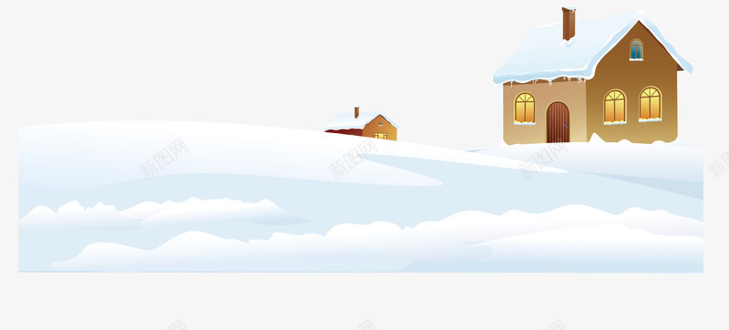 雪中的房屋png免抠素材_88icon https://88icon.com 冬天 卡通 商务 壁纸 封面 彩色手绘 房屋 插图 雪