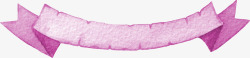 粉红色飘带水墨装饰条幅矢量图高清图片