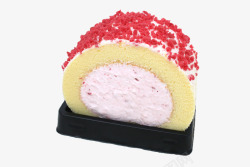 草莓蛋糕卷粒粒脆素材