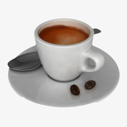 咖啡豆咖啡盘子浓缩咖啡素材